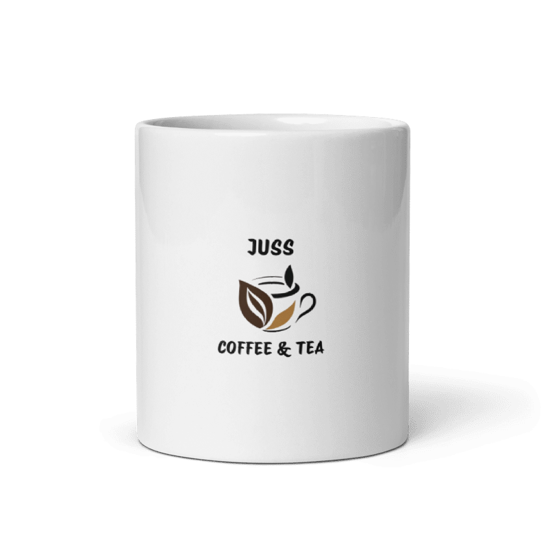 White glossy mug