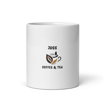 White glossy mug