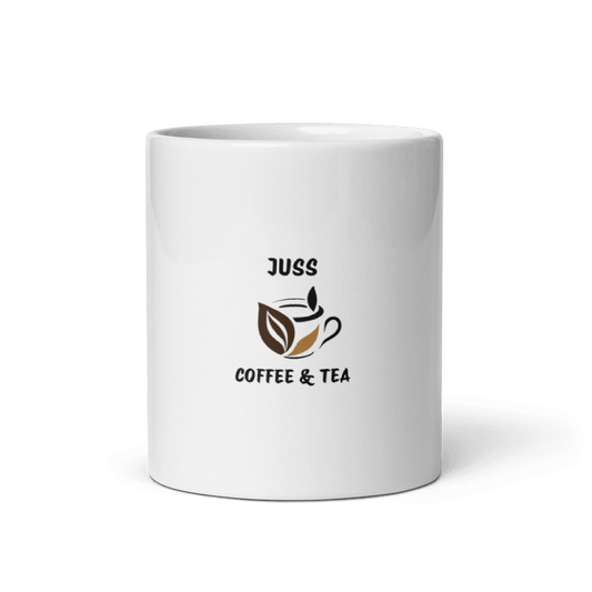 White glossy mug